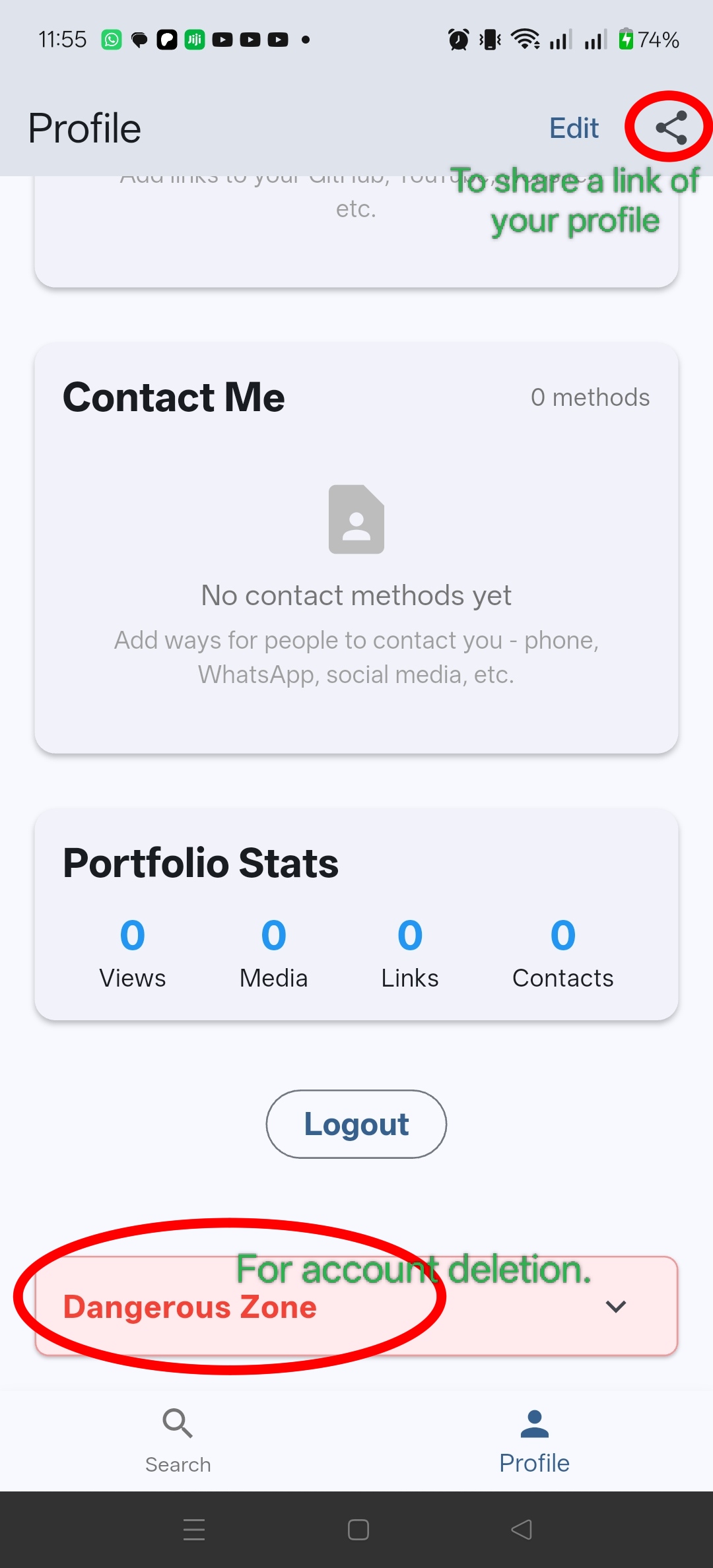 Anvila app screenshot 6a
